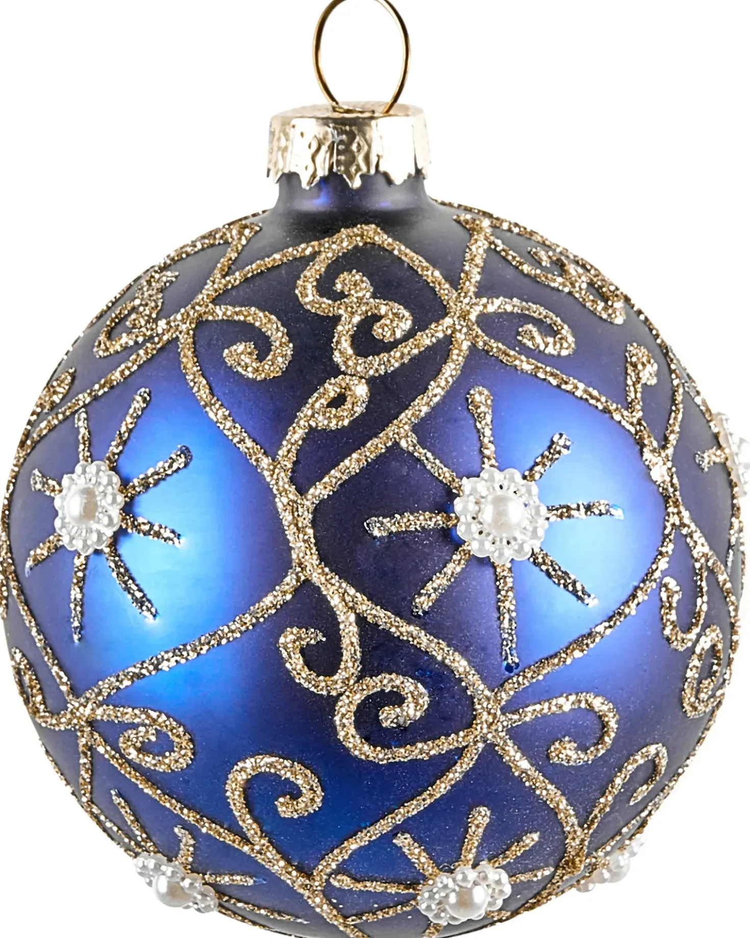 Set di 35 palline decorative ICEDROP Vetro Blu/Oro