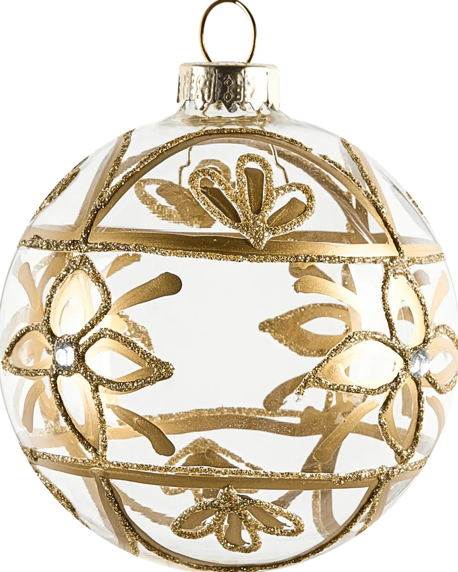 Set di 35 palline decorative ICEDROP Vetro Blu/Oro