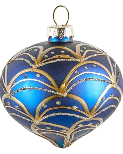 Set di 35 palline decorative ICEDROP Vetro Blu/Oro