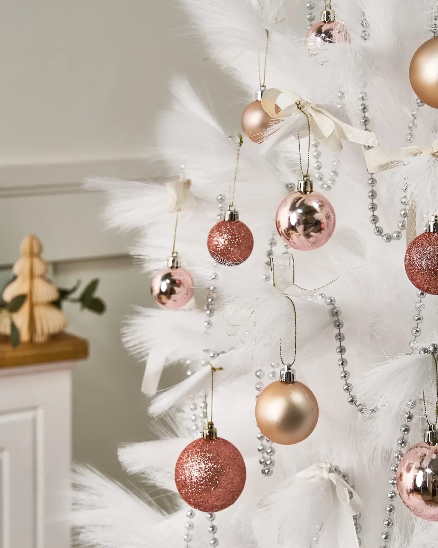Set di 60 palline decorative TYIN Rosa