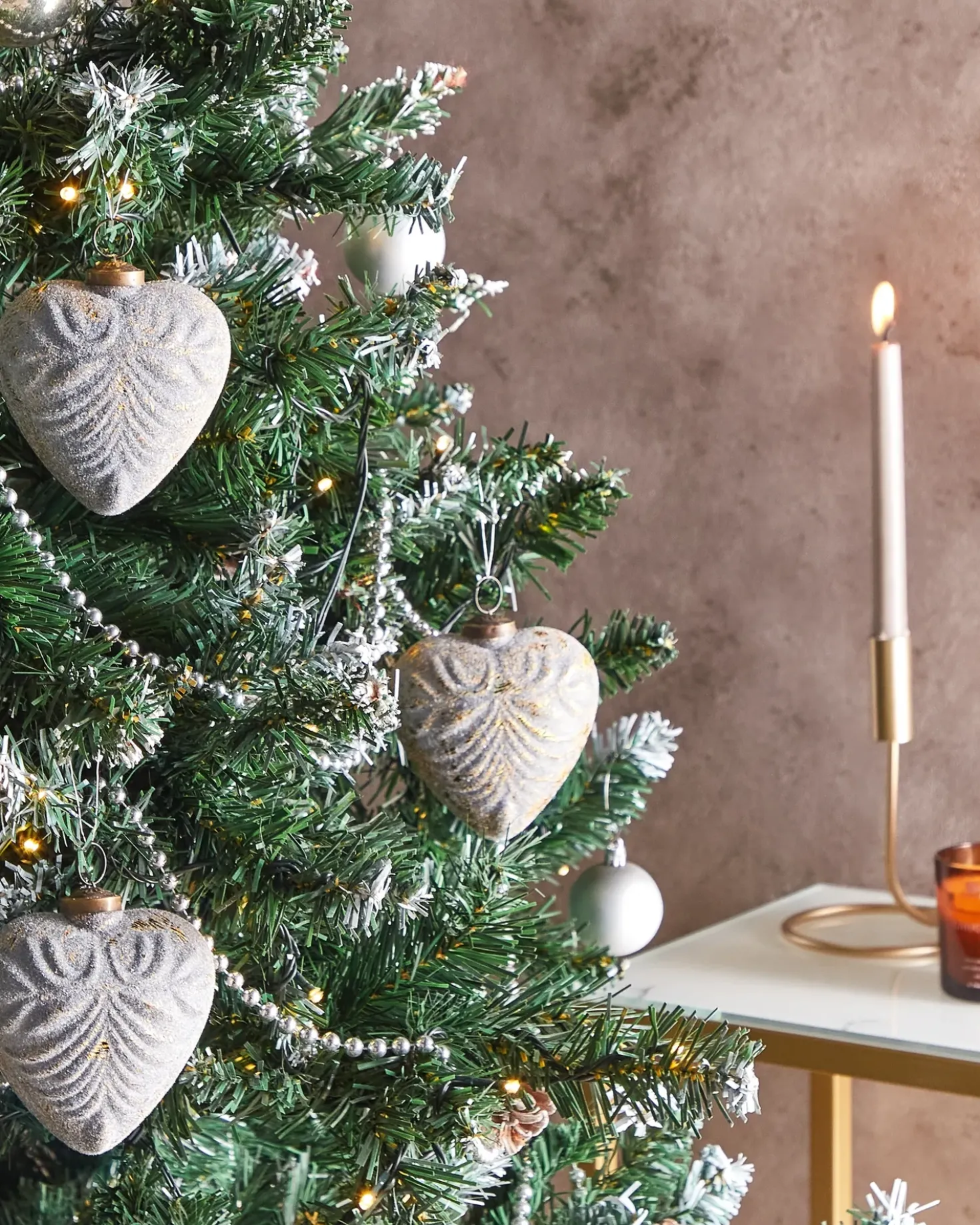 Set di 8 palline decorative FERIABLE Vetro Grigio