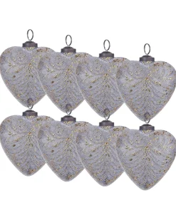 Set di 8 palline decorative FERIABLE Vetro Grigio