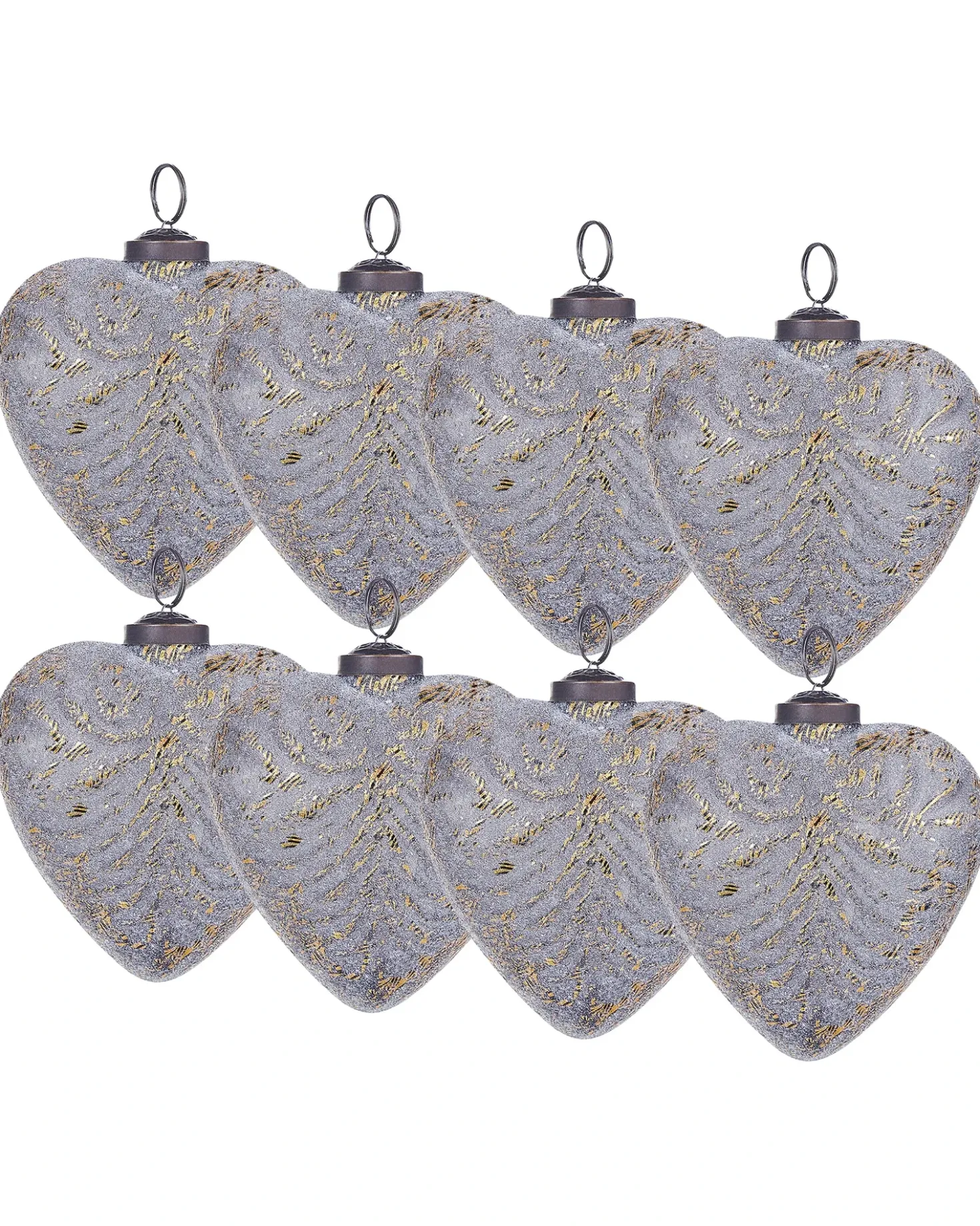 Set di 8 palline decorative FERIABLE Vetro Grigio