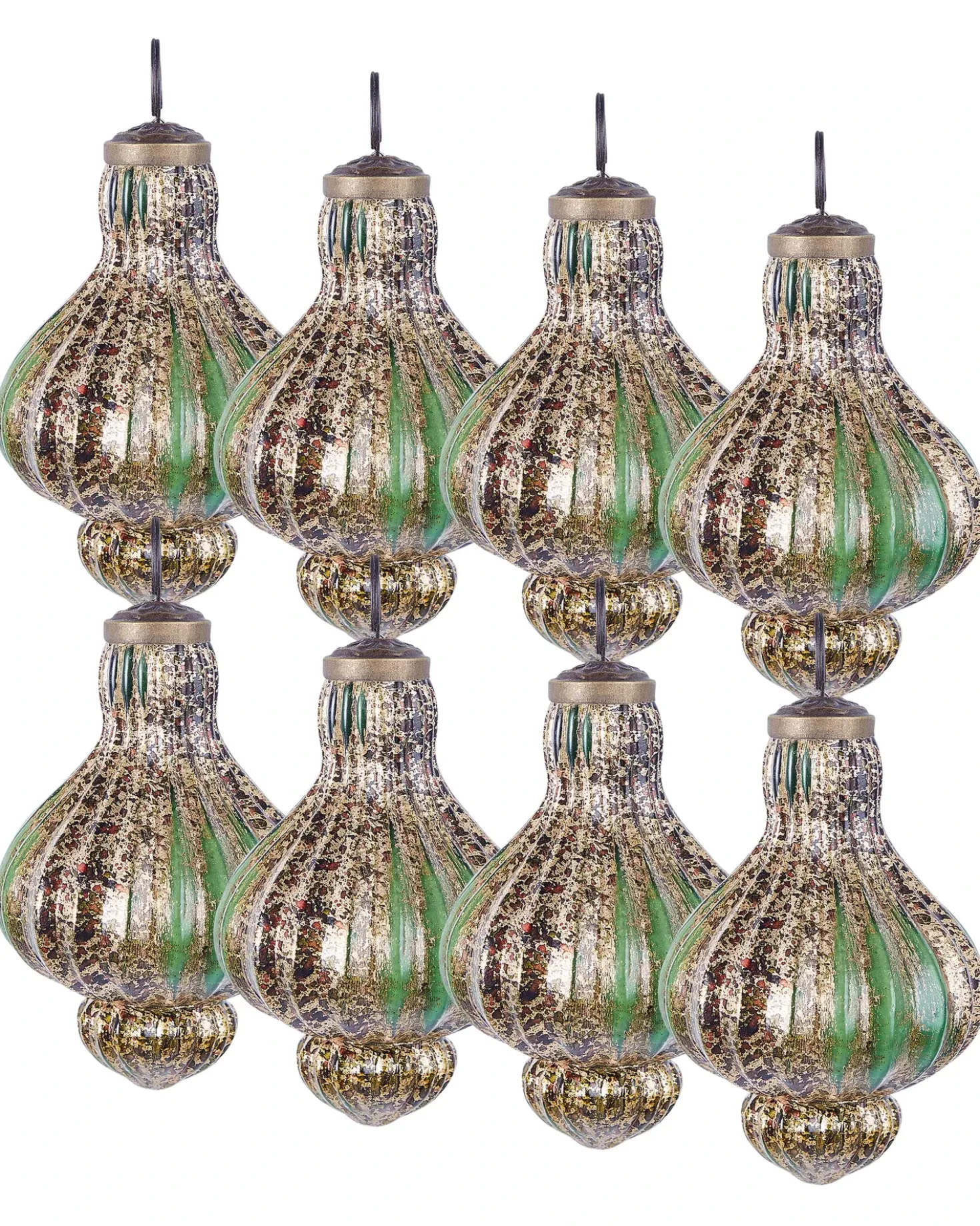 Set di 8 palline decorative BRILLANT Vetro Verde