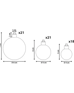 Set di 60 palline decorative LOVATNET Rame