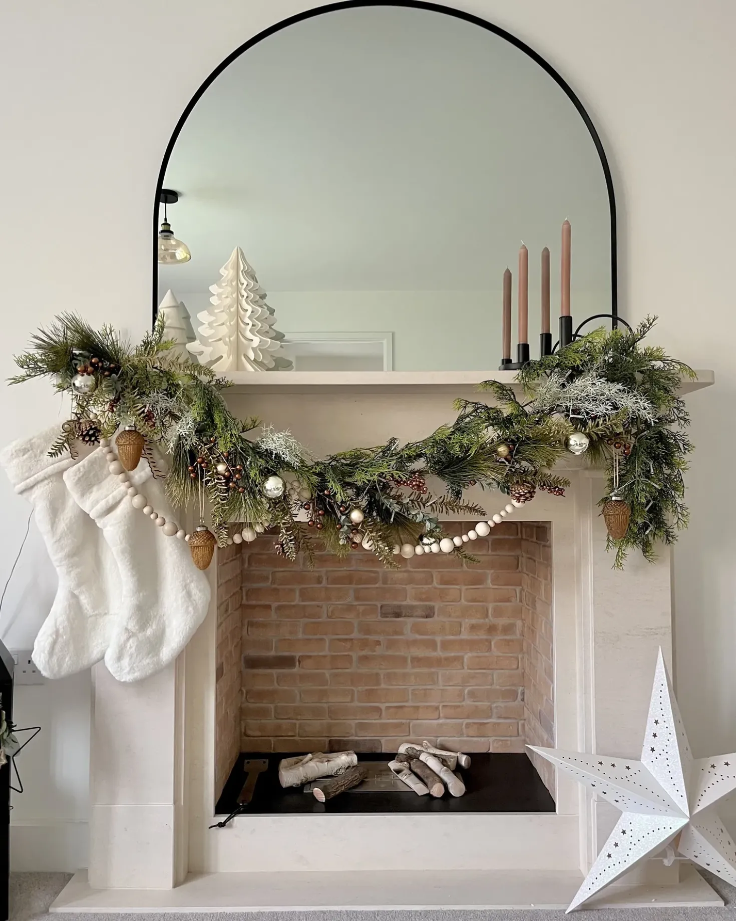 Set di 6 palline decorative AMBRE Vetro Oro