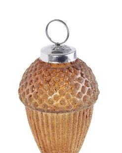 Set di 6 palline decorative AMBRE Vetro Oro