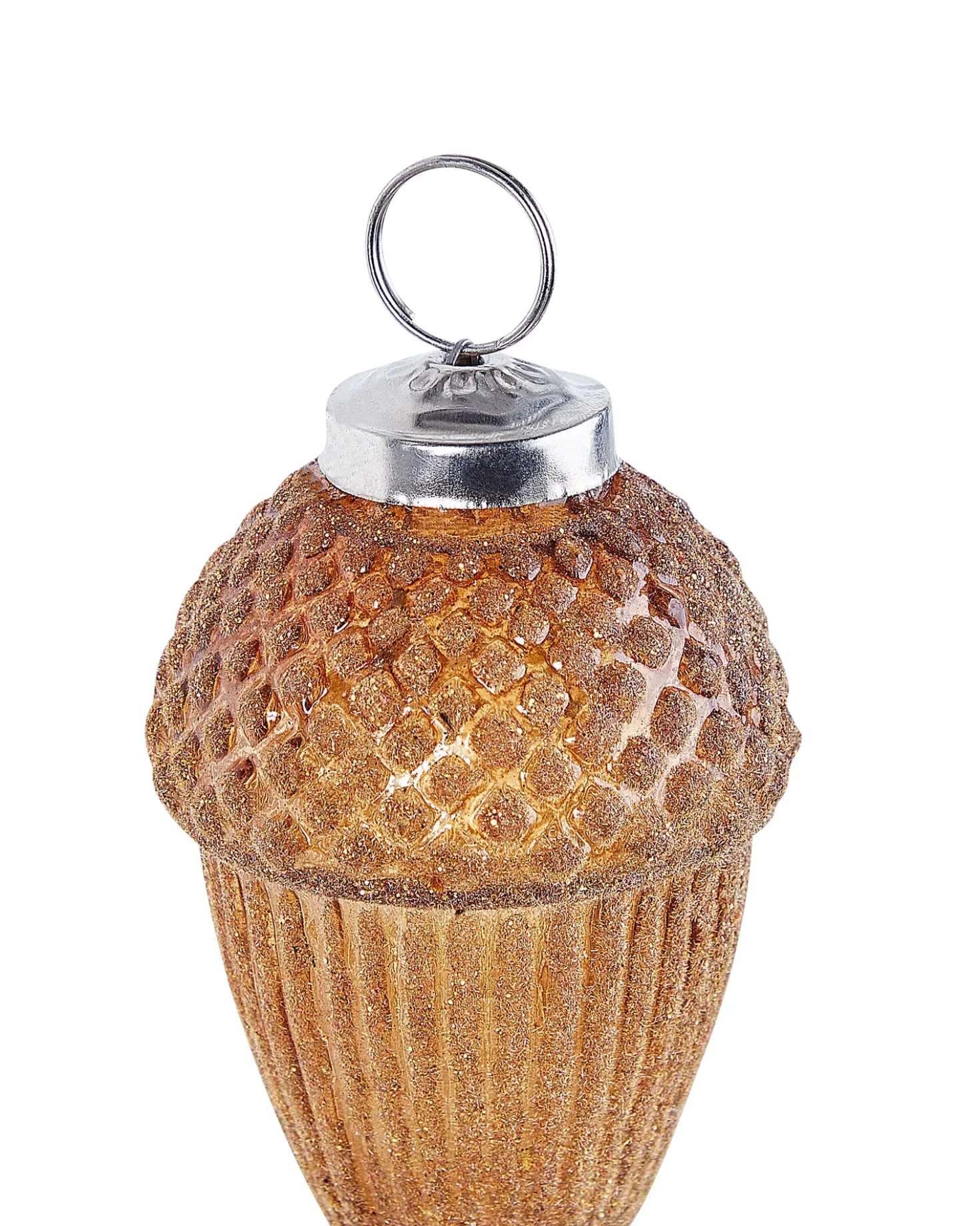 Set di 6 palline decorative AMBRE Vetro Oro