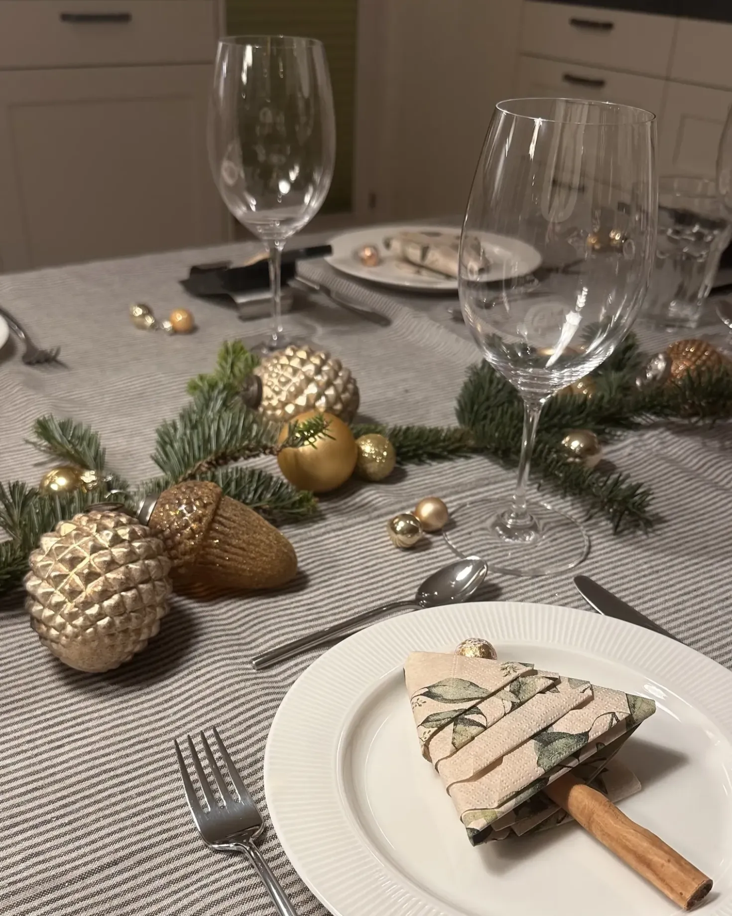 Set di 6 palline decorative AMBRE Vetro Oro