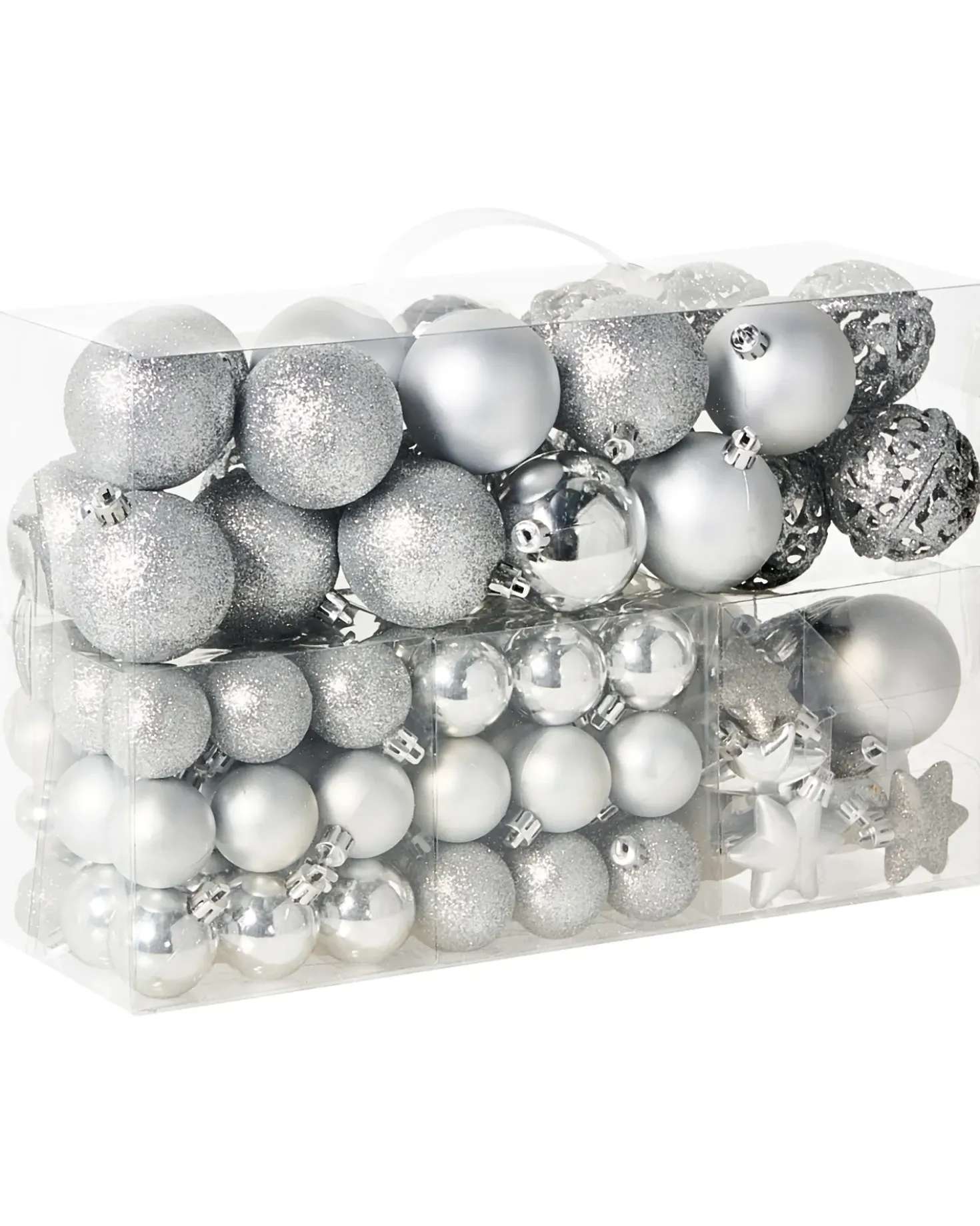 Set di 102 palline decorative BANDAK Argento