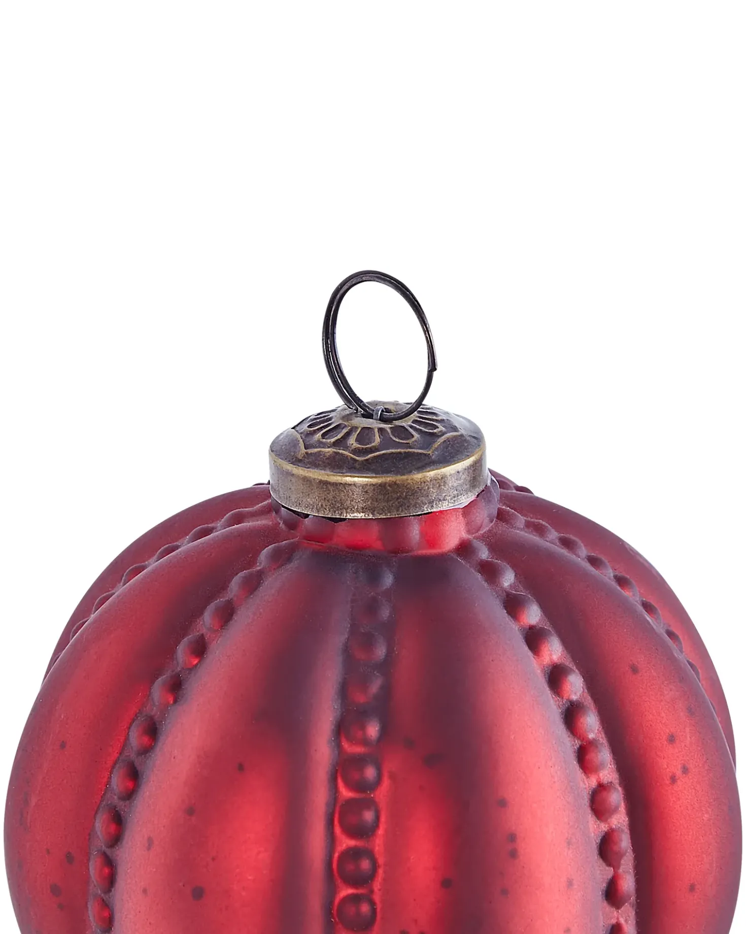 Set di 6 palline decorative ARGENTIN Vetro Rosso