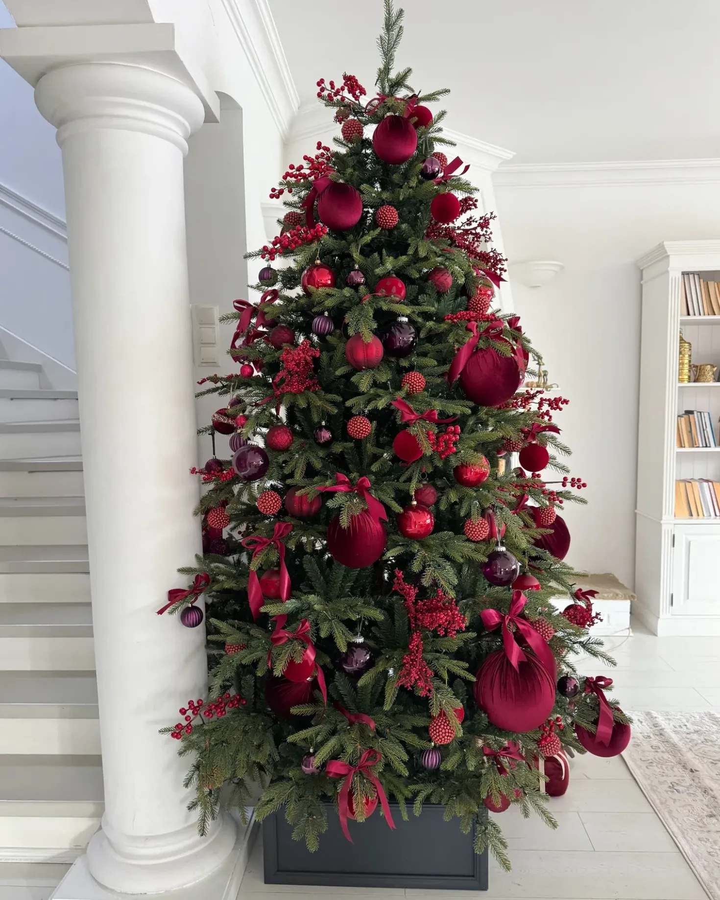 Set di 6 palline decorative ARGENTIN Vetro Rosso