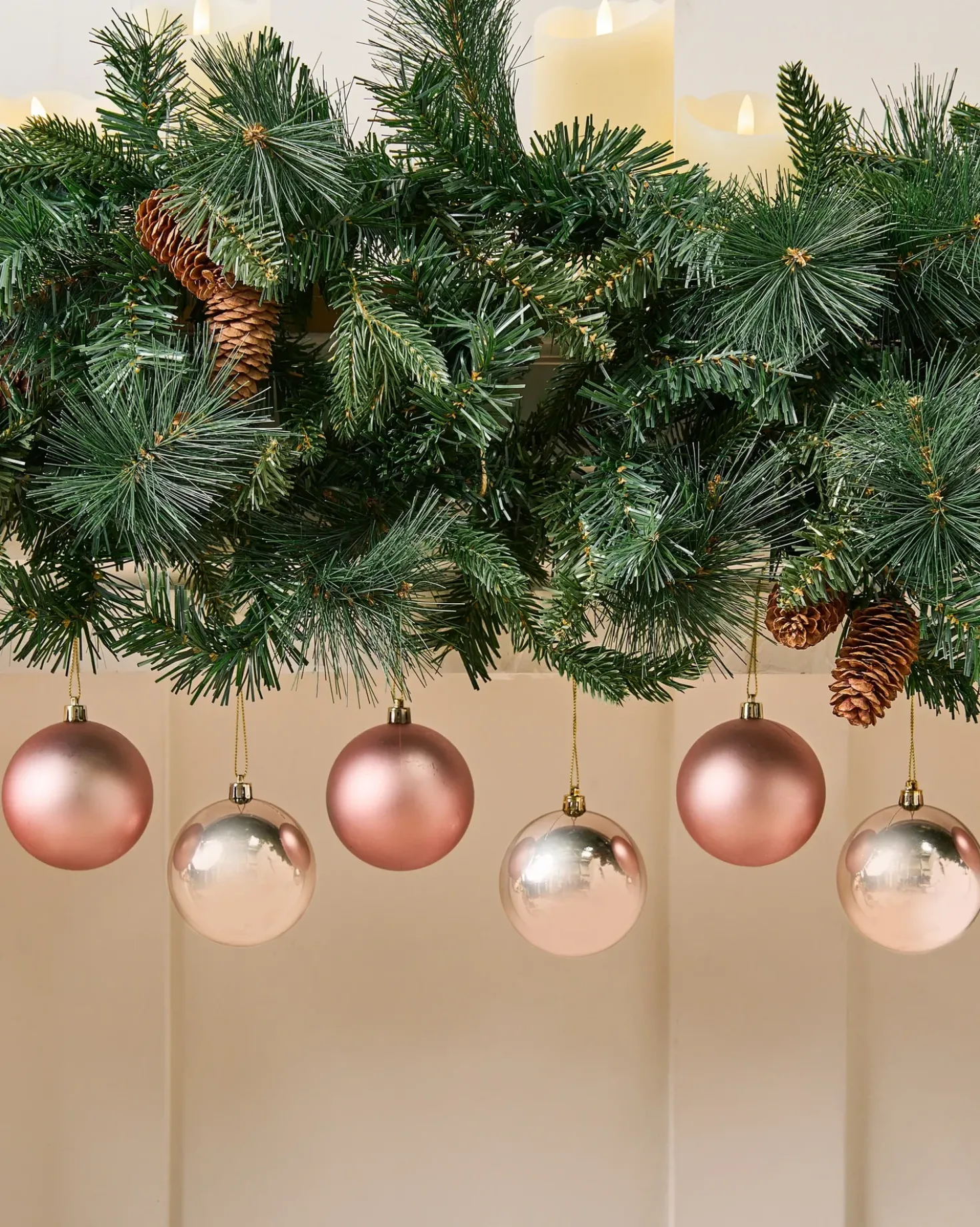 Set di 36 palline decorative BYGDIN Rosa