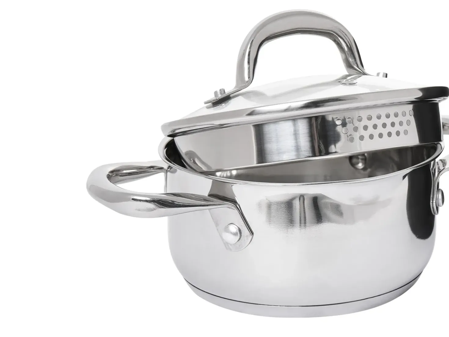 Set di 7 pentole PRIMECOOK Acciaio inox Argento