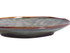 Set di 4 piatti da antipasto THYME Gres porcellanato Verde scuro
