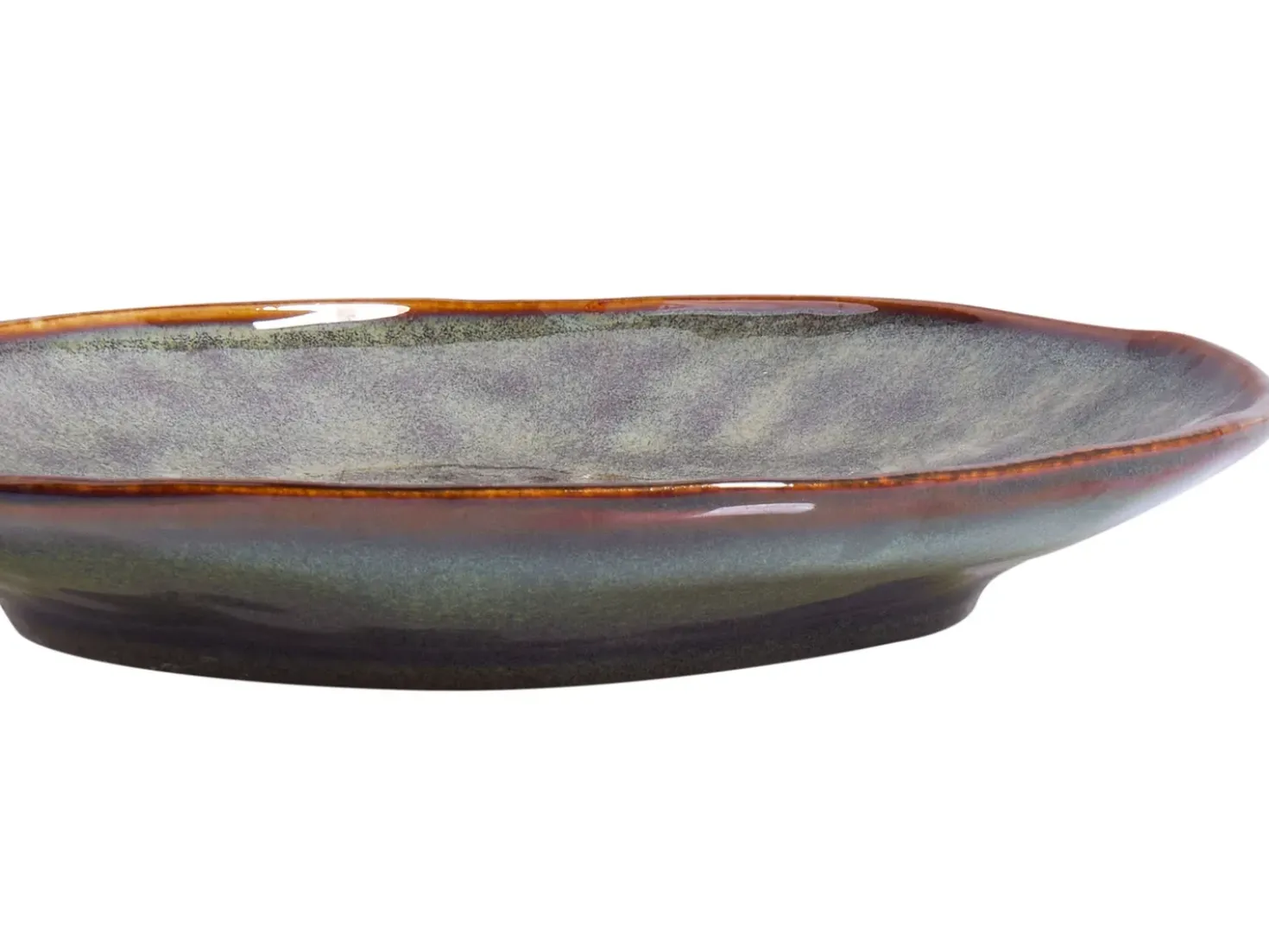 Set di 4 piatti da antipasto THYME Gres porcellanato Verde scuro