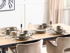 Set di 4 piatti da antipasto COSTMARY Gres porcellanato Grigio