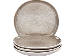 Set di 4 piatti da antipasto COSTMARY Gres porcellanato Grigio