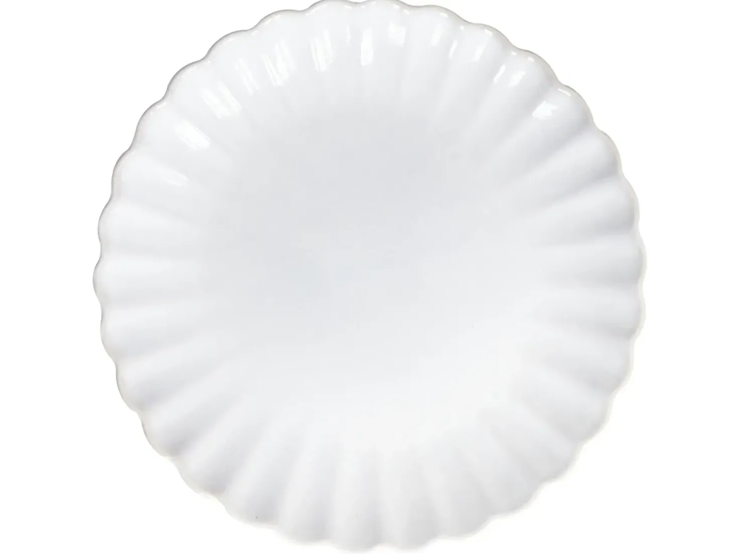 Set di 4 piatti da antipasto NETTLE Gres porcellanato Bianco