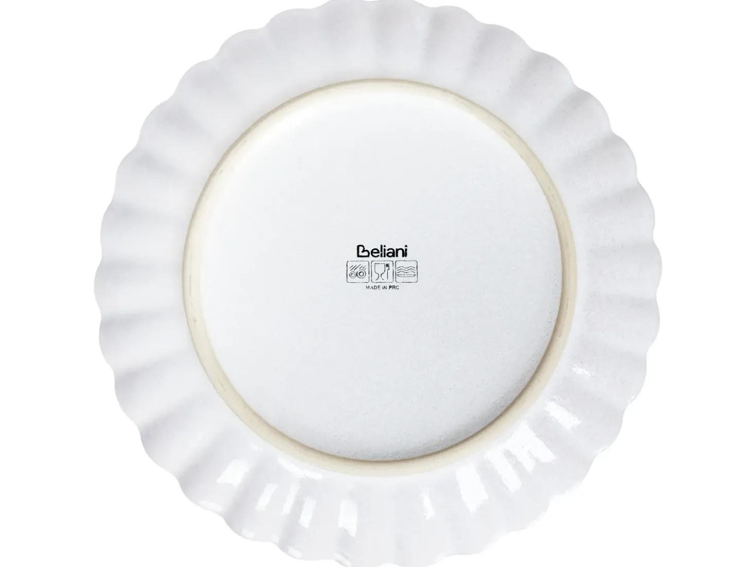 Set di 4 piatti da antipasto NETTLE Gres porcellanato Bianco