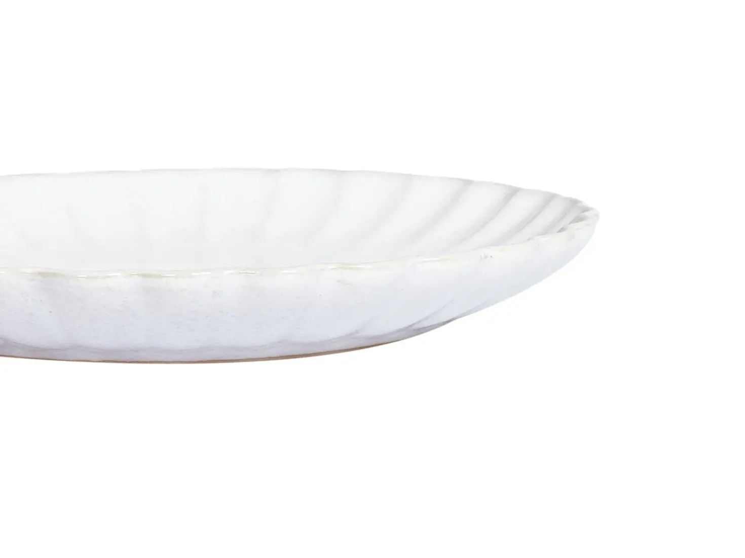 Set di 4 piatti da antipasto NETTLE Gres porcellanato Bianco