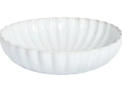 Set di 8 piatti fondi NETTLE Gres porcellanato Bianco sporco