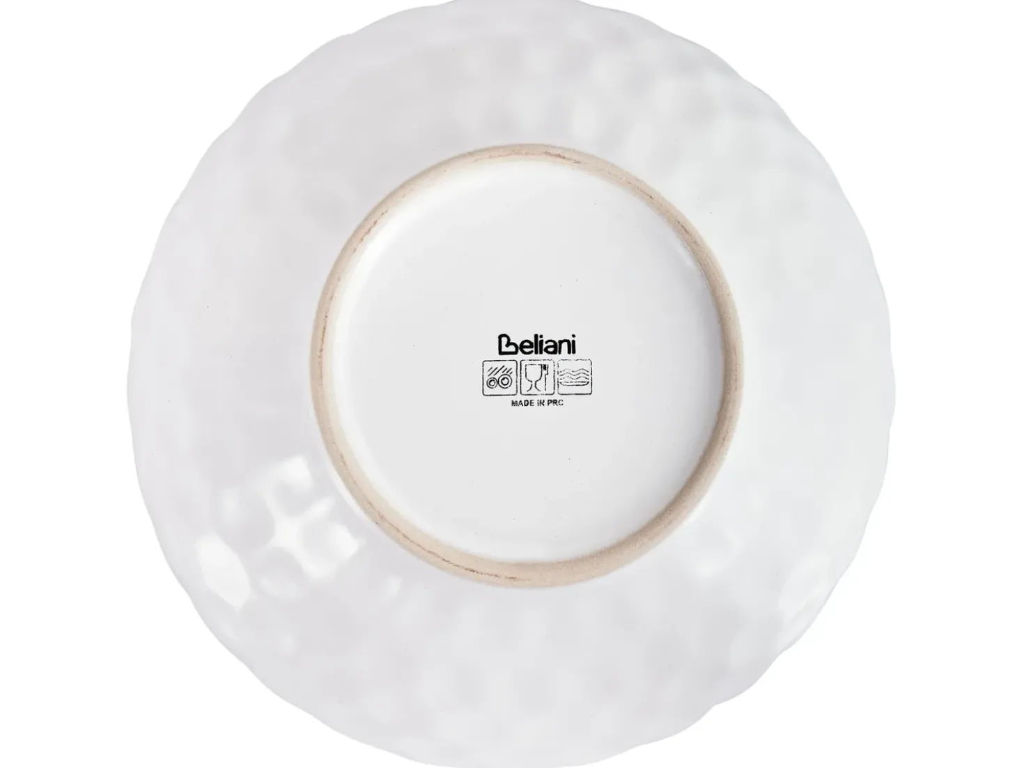 Set di 4 Piatti fondi SESAME Gres porcellanato Grigio chiaro