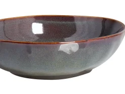 Set di 4 Piatti fondi THYME Gres porcellanato Verde scuro