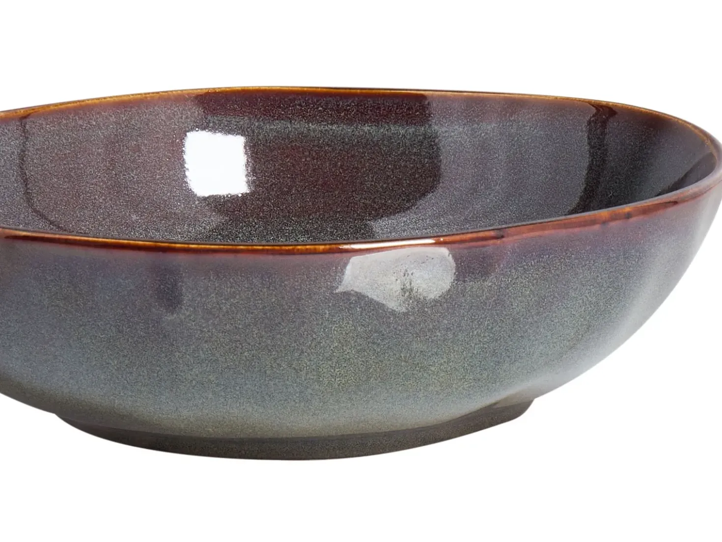 Set di 4 Piatti fondi THYME Gres porcellanato Verde scuro