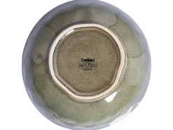 Set di 4 Piatti fondi THYME Gres porcellanato Verde scuro