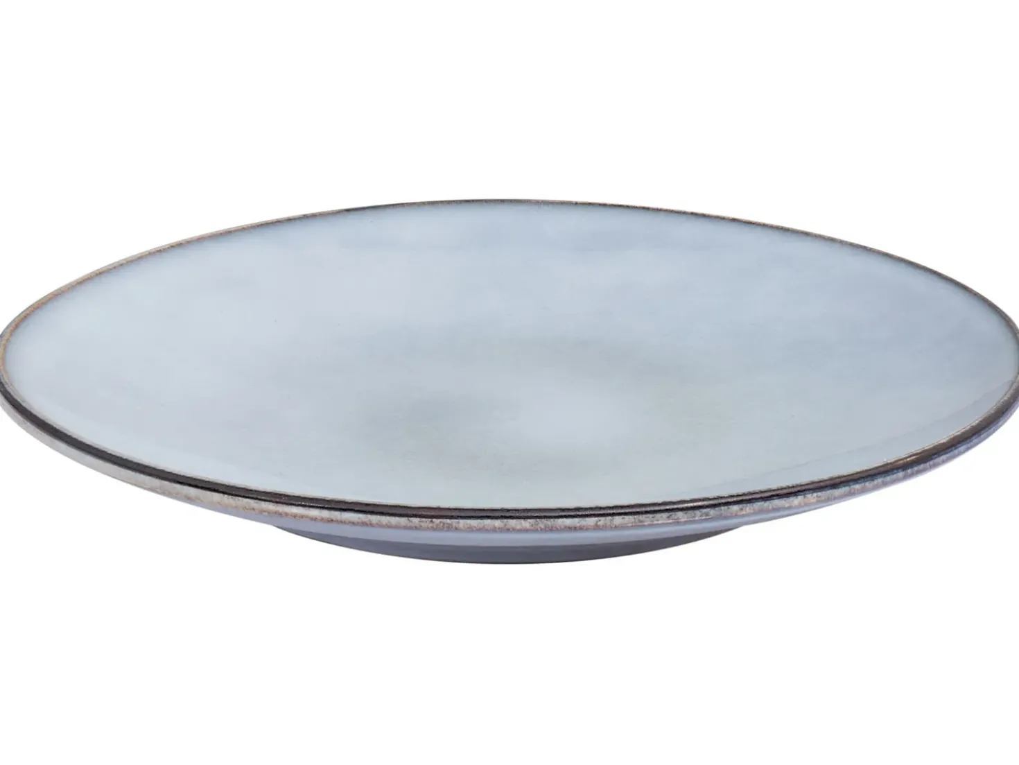 Set di 4 piatti grandi JUNIPER Gres porcellanato Azzurro