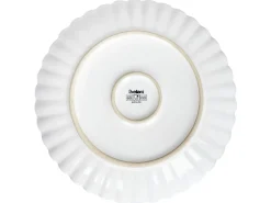 Set di 4 piatti grandi NETTLE Gres porcellanato Bianco