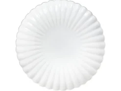 Set di 8 piatti piani NETTLE Gres porcellanato Bianco sporco