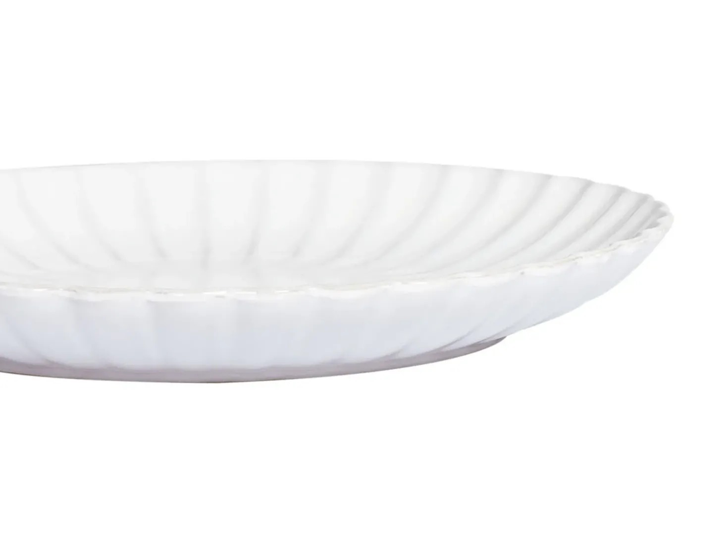 Set di 8 piatti piani NETTLE Gres porcellanato Bianco sporco