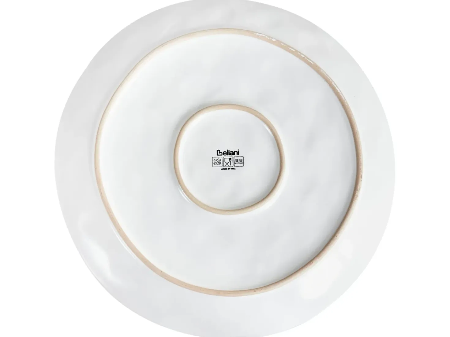 Set di 8 piatti piani SESAME Gres porcellanato Grigio chiaro