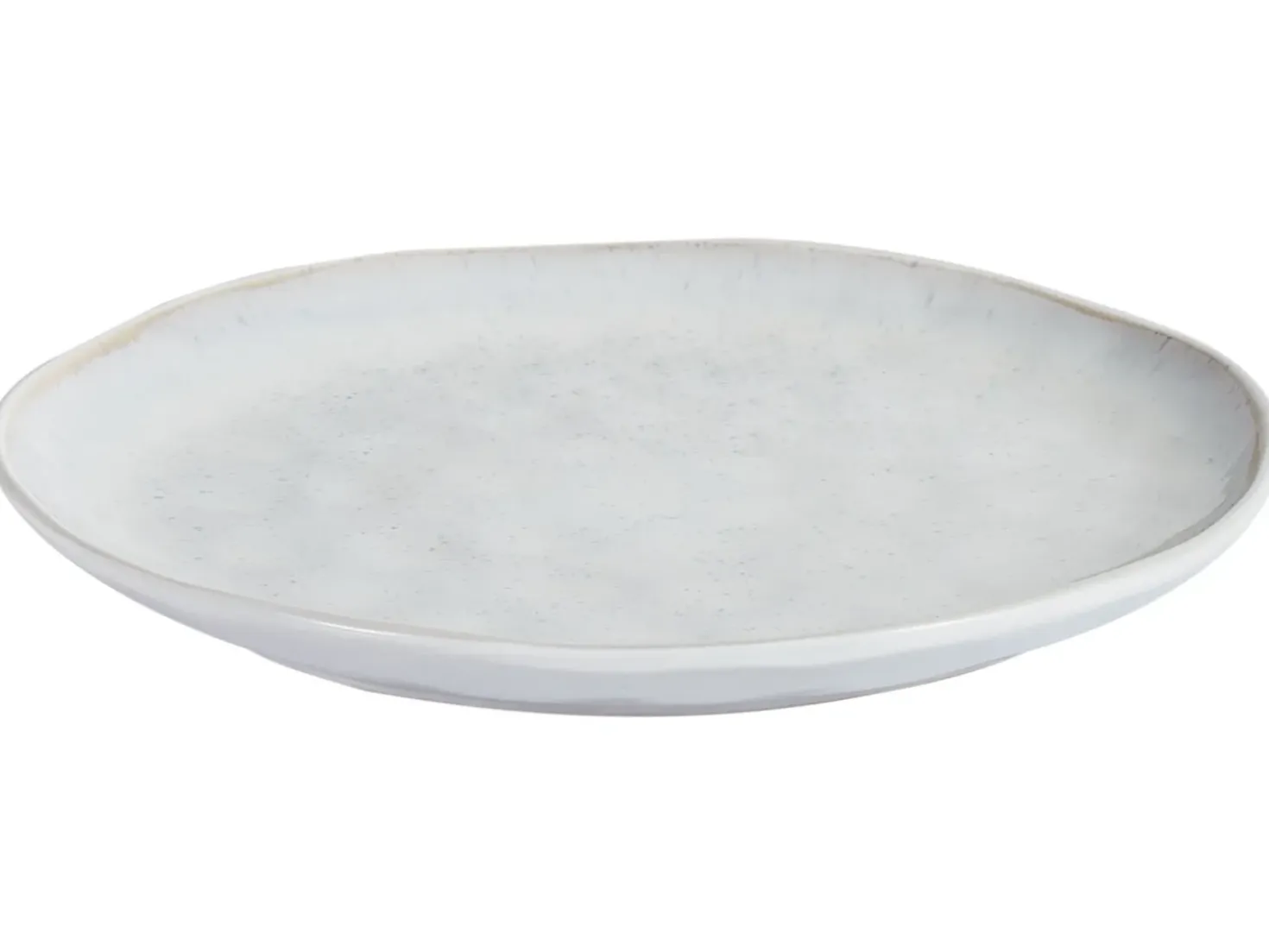 Set di 8 piatti piani SESAME Gres porcellanato Grigio chiaro