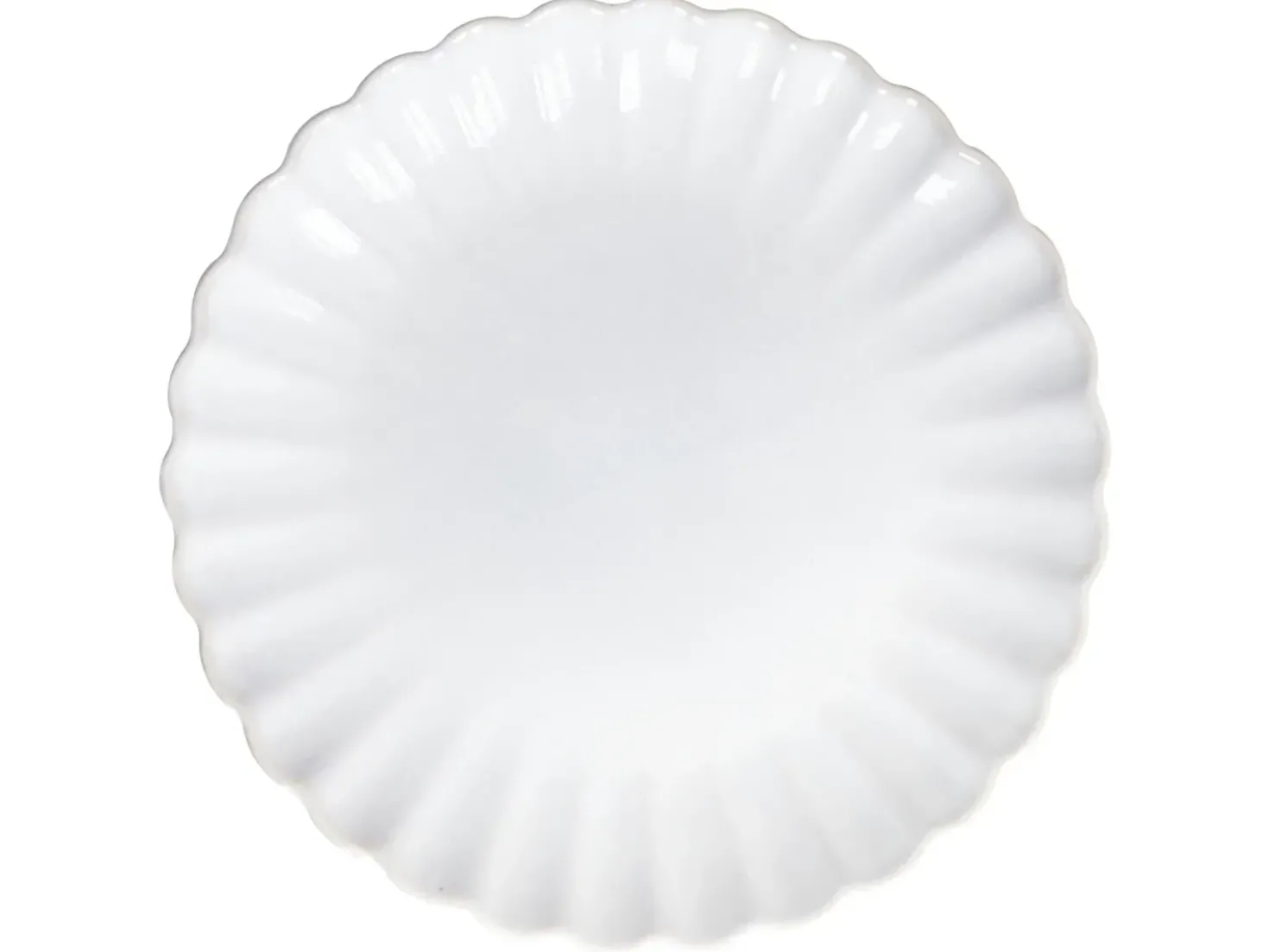 Set di 8 piattini da dessert NETTLE Gres porcellanato Bianco sporco