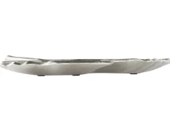 Set di 2 piattini portaoggetti Foglia PALENQUE Metallo Argento