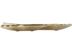 Set di 2 piattini portaoggetti Foglia PALENQUE Metallo Oro