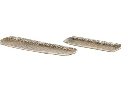 Set di 2 piattini portaoggetti BRANTAS Metallo Oro