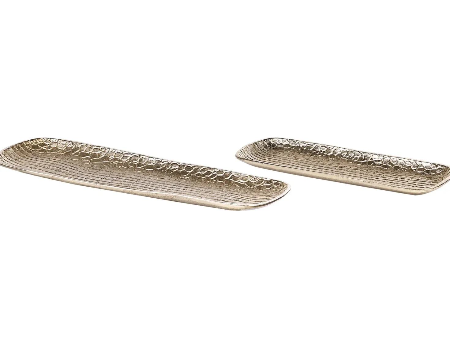 Set di 2 piattini portaoggetti BRANTAS Metallo Oro