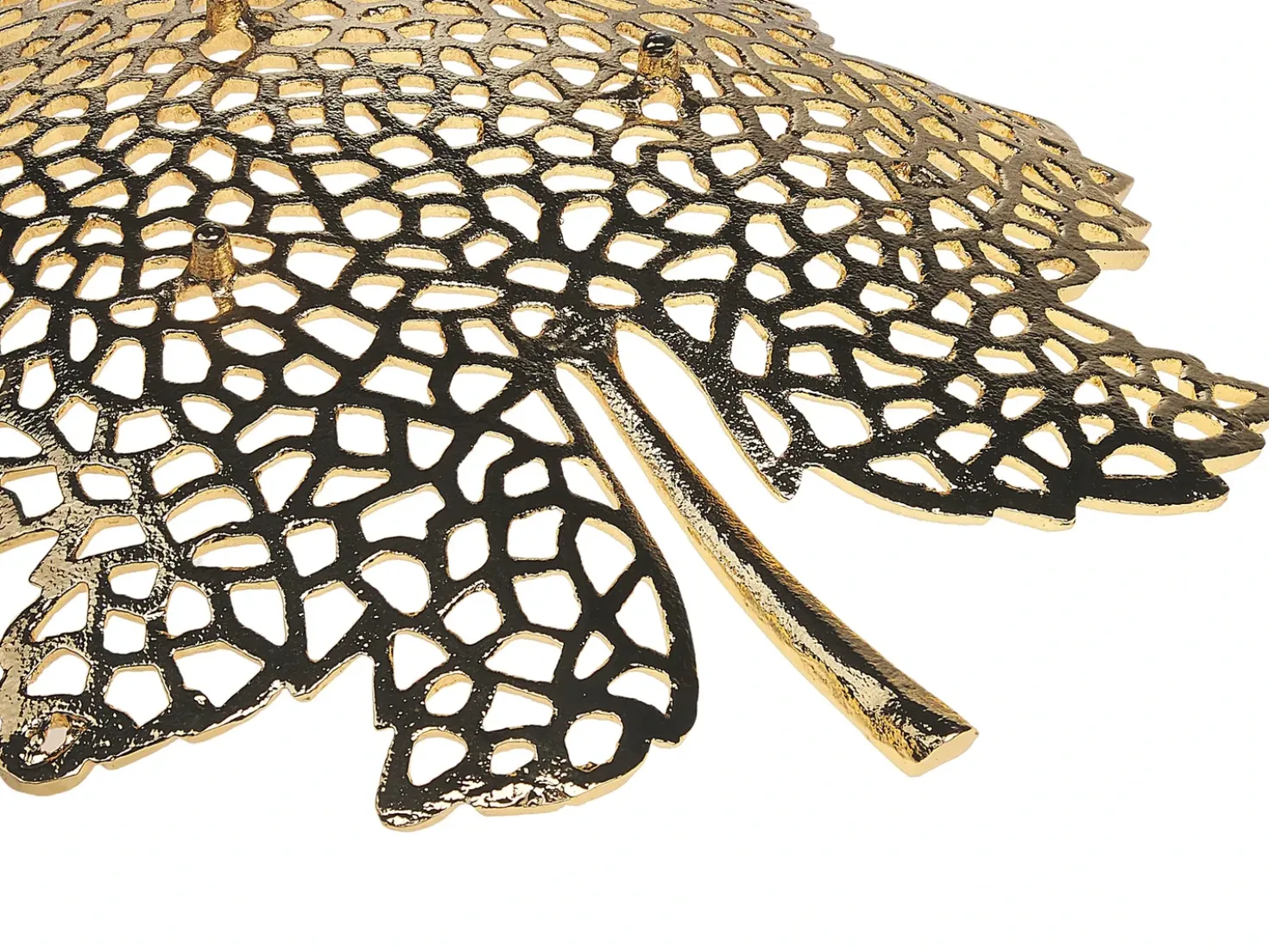 Set di 3 piattini portaoggetti Foglia PEMALI Metallo Oro