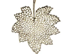 Set di 3 piattini portaoggetti Foglia PEMALI Metallo Oro