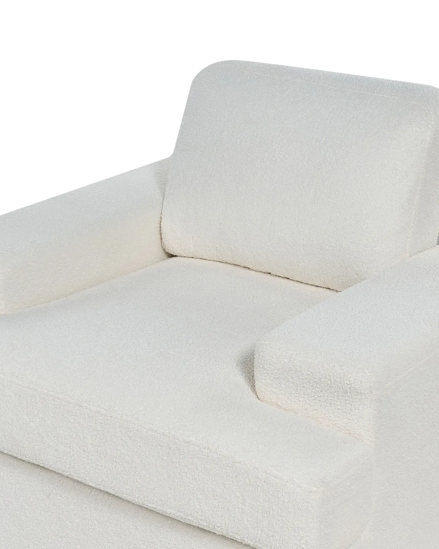 Set di 2 poltrone ALLA Bouclé Bianco sporco