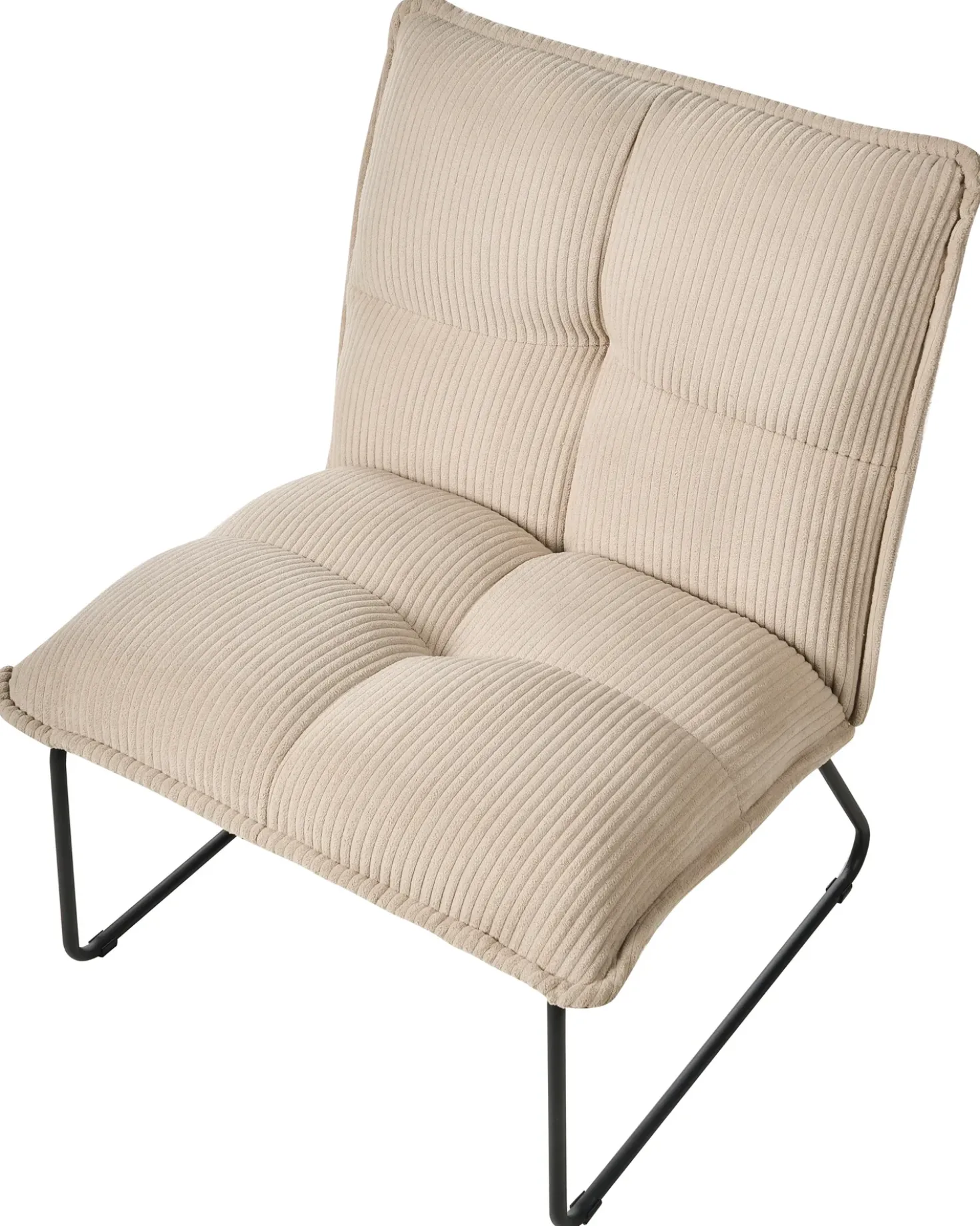 Set di 2 poltrone BJASTA Velluto a coste Beige