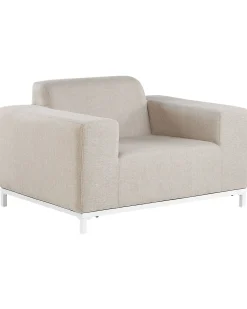 Set di 2 poltrone da giardino ROVIGO Tessuto Beige