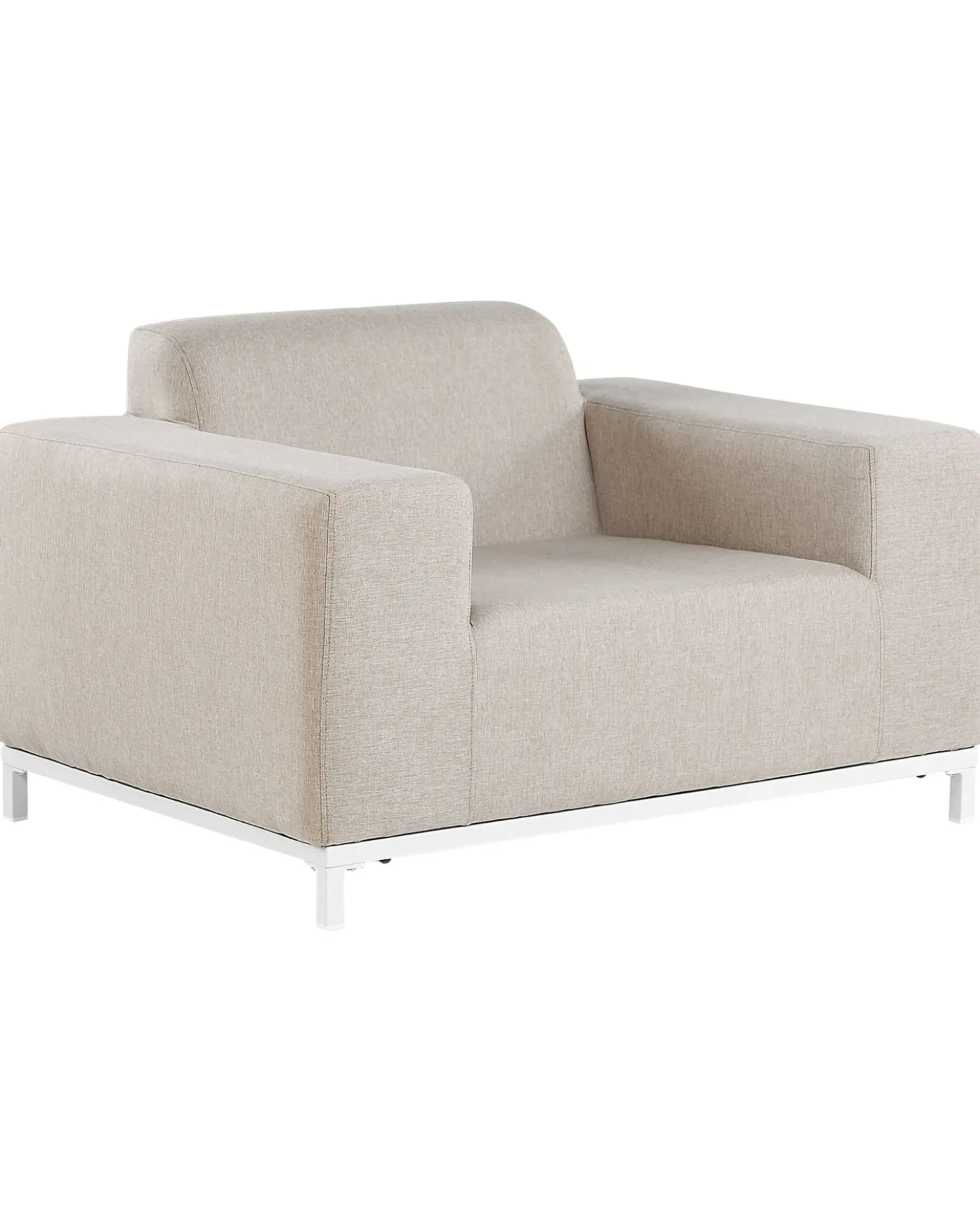 Set di 2 poltrone da giardino ROVIGO Tessuto Beige