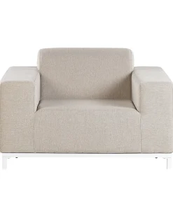 Set di 2 poltrone da giardino ROVIGO Tessuto Beige