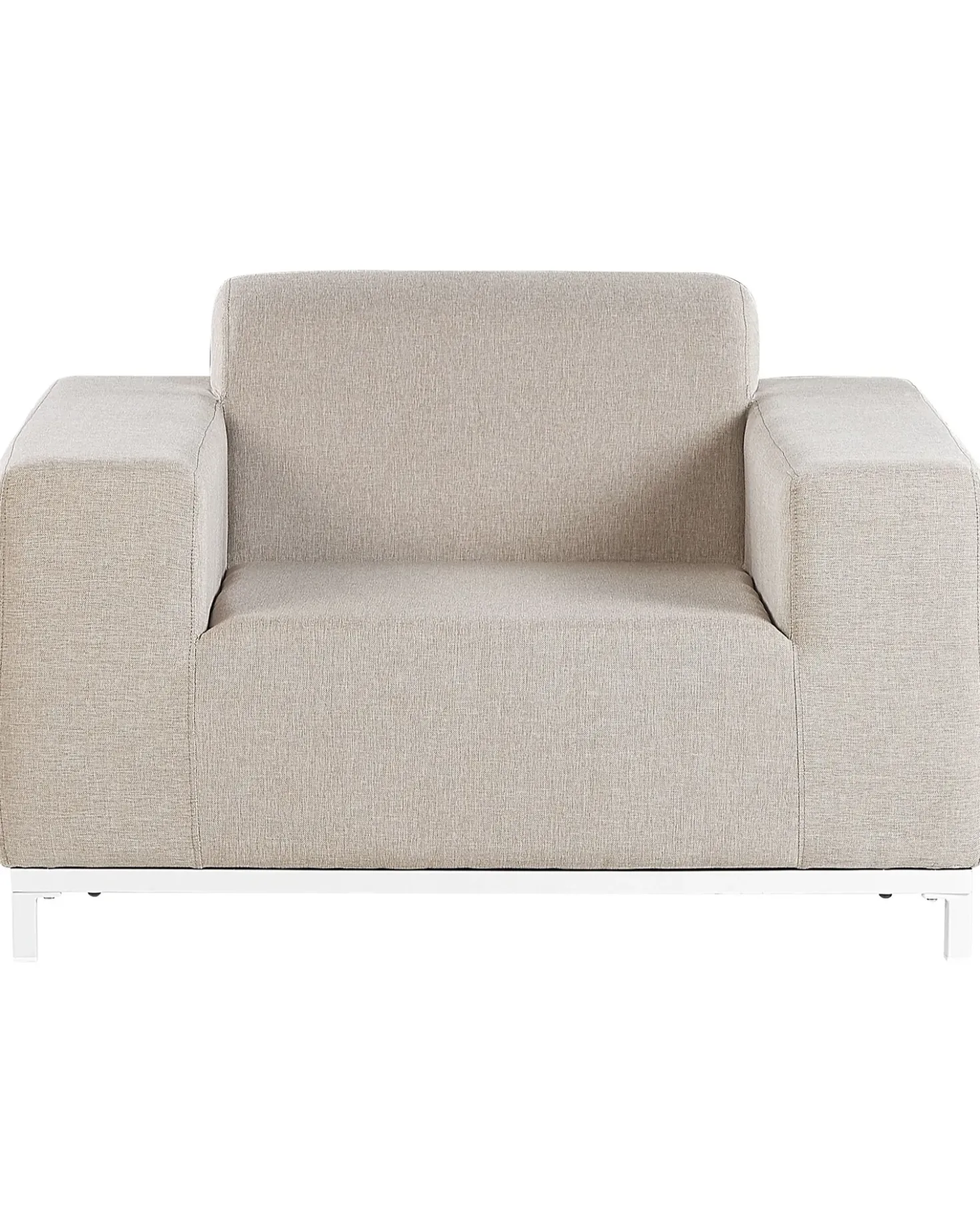Set di 2 poltrone da giardino ROVIGO Tessuto Beige
