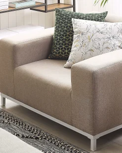 Set di 2 poltrone da giardino ROVIGO Tessuto Beige